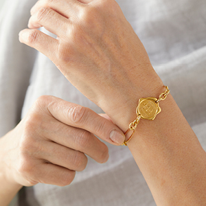 Arden Bracelet Gold with Gold Vermeil Medallion