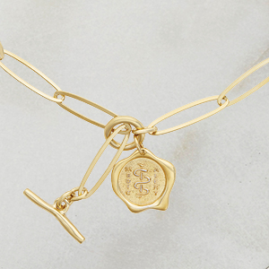 Arden Collar Gold with Gold Vermeil Medallion
