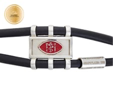 [I2302] Designer Collection - Claude Abittan - Comfort Bracelet Red