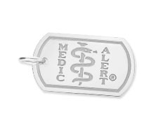 [I447] The Sterling Collection - The London DTag Polished Silver - Medallion Only