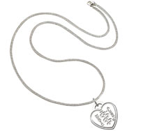[I4519] The Sterling Collection - My Heart Pendant