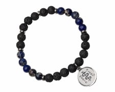 [I710] The Bead Collection - Lava/Lapis Healing Stone