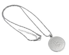[I767] The Stainless Steel Collection - Victoria Pendant With Twisted Chain