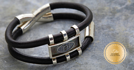 [I2301-7.5] Designer Collection - Claude Abittan - Comfort Bracelet Antique Silver