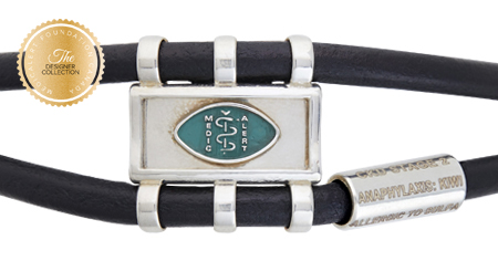 [I2303-7.5] Designer Collection - Claude Abittan - Comfort Bracelet Blue