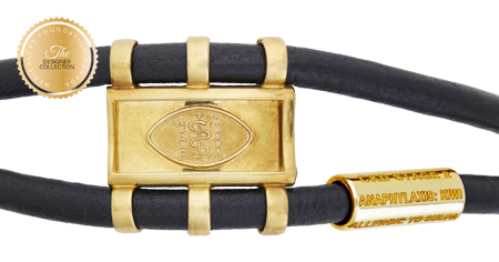[I2304-7.5] Designer Collection - Claude Abittan - Comfort Bracelet Gold Vermeil