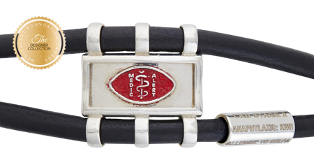 [I2302-7.5] Designer Collection - Claude Abittan - Comfort Bracelet Red