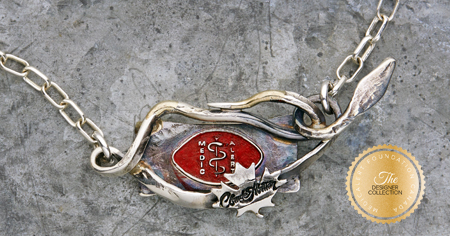 [I2306-18] Designer Collection - Claude Abittan - Signature Cobra Necklace