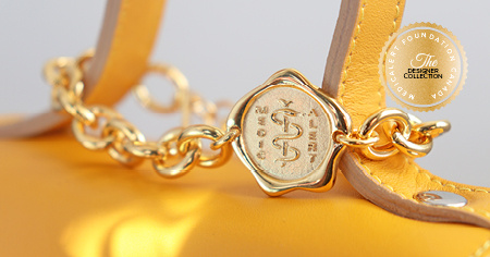 [I2331-7.25] Designer Collection - Corrine Anestopoulos - BIKO Ava Chain Bracelet: Gold Plate with Gold Vermeil Medallion