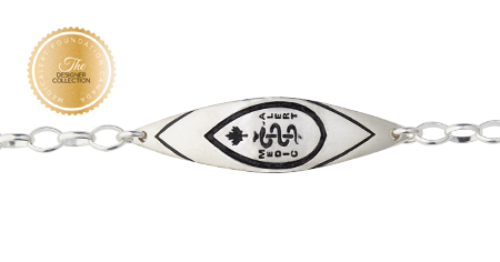 [I2307-8] Designer Collection - Mathew Nuqingaq - Qayaq Bracelet Black