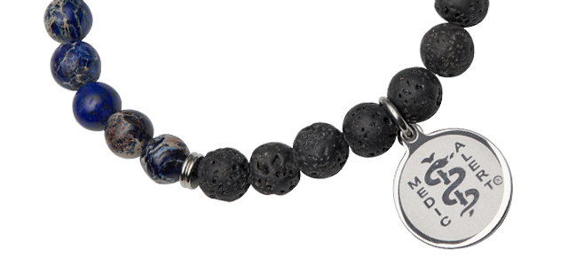 [I710] The Bead Collection - Lava/Lapis Healing Stone