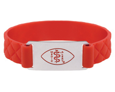 [I378-6] Diamond Active Band - Red/Silver